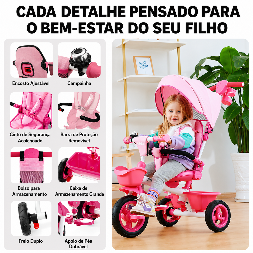 Triciclo Inicial 7 em 1
