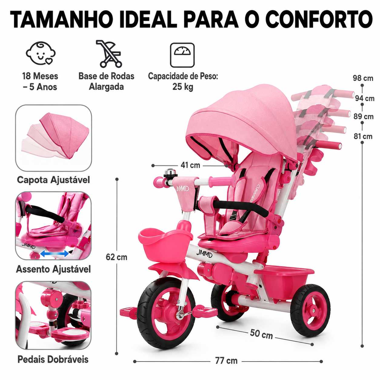 Triciclo Inicial 7 em 1