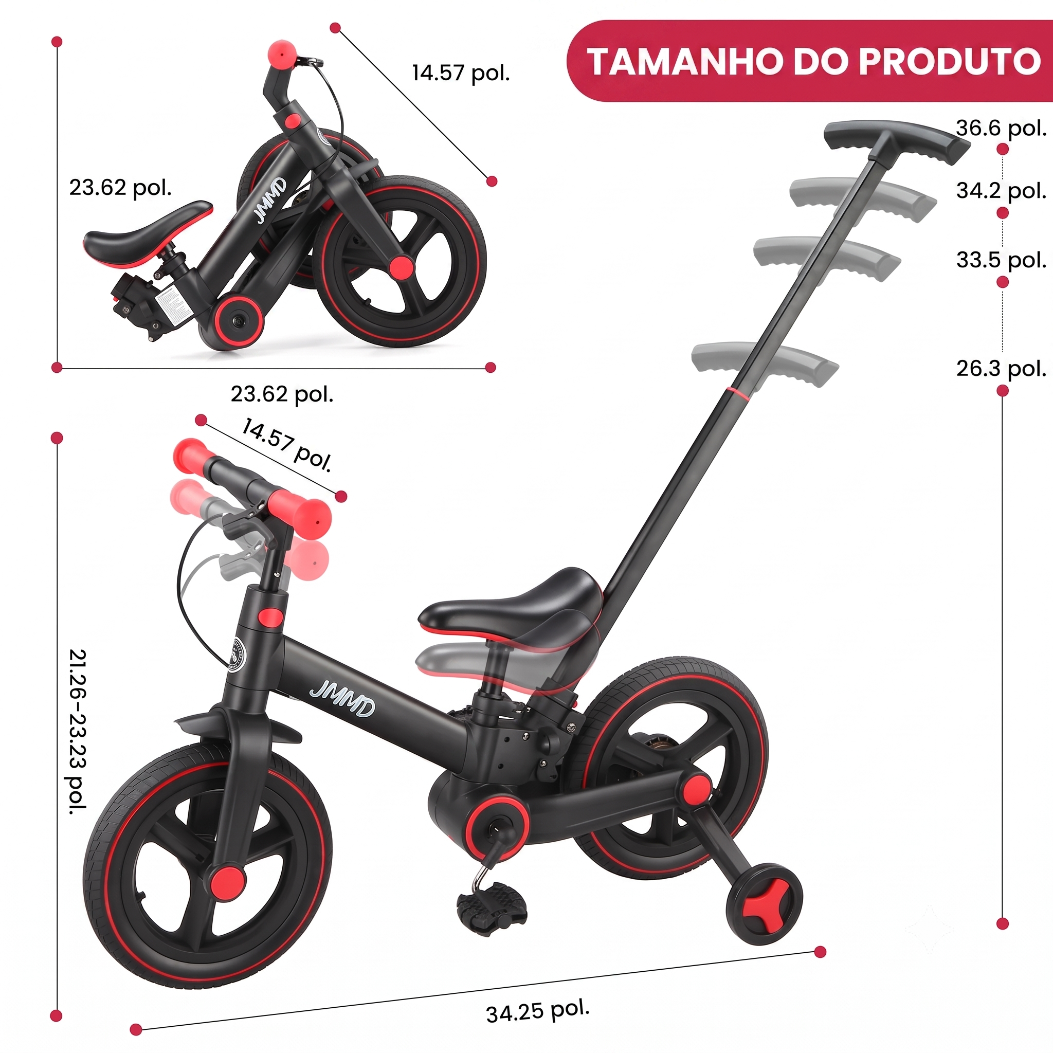 Bicicleta S900 Cresce Comigo