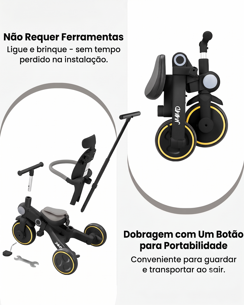 Triciclo Dobrável 7 em 1