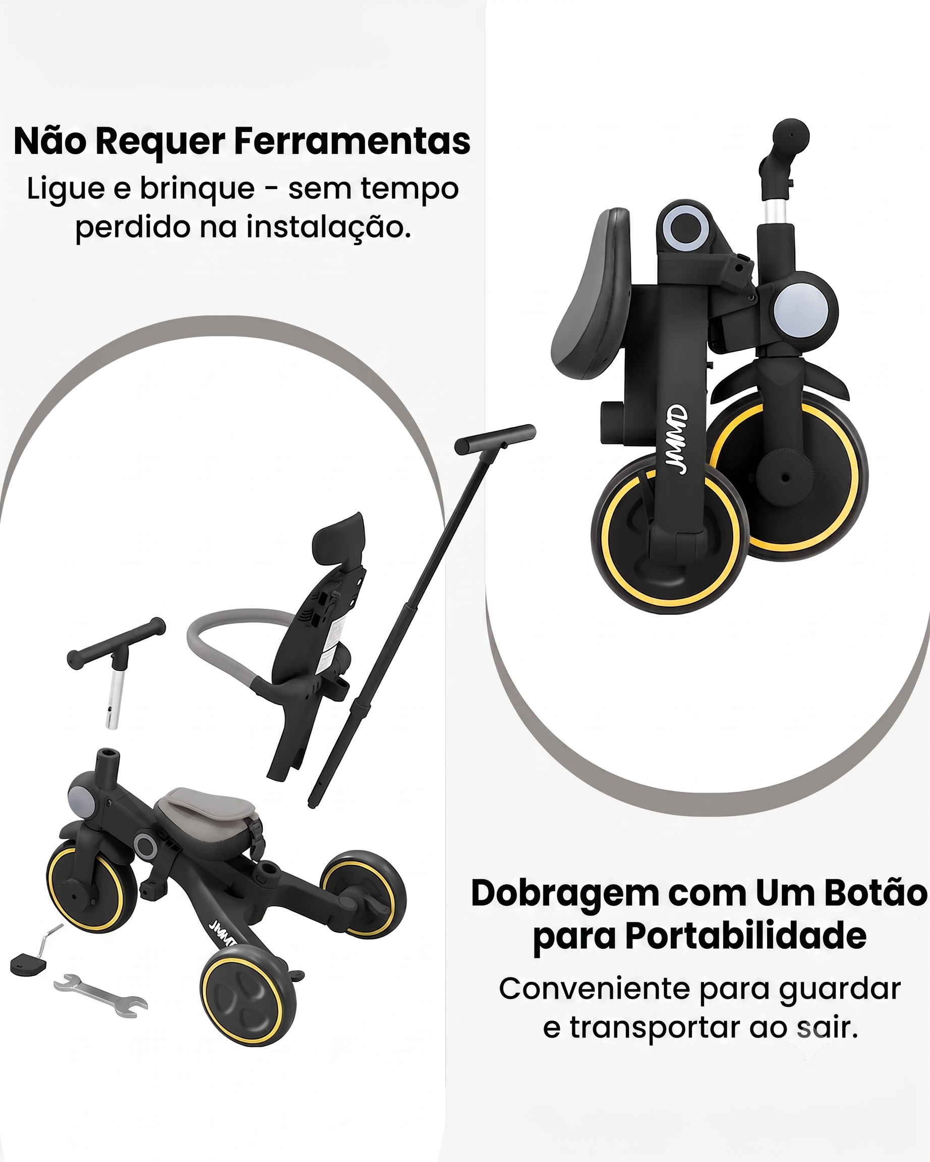 Triciclo Dobrável 7 em 1