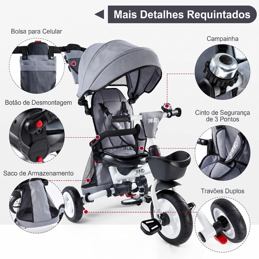 Triciclo Familiar 8 em 1